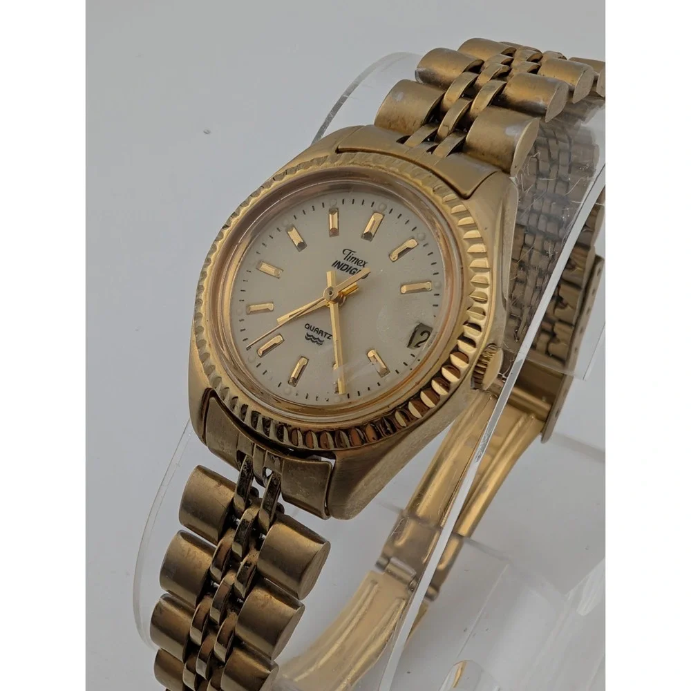 Vintage‎ Timex Indiglo Women's Watch 25mm Case 6.75